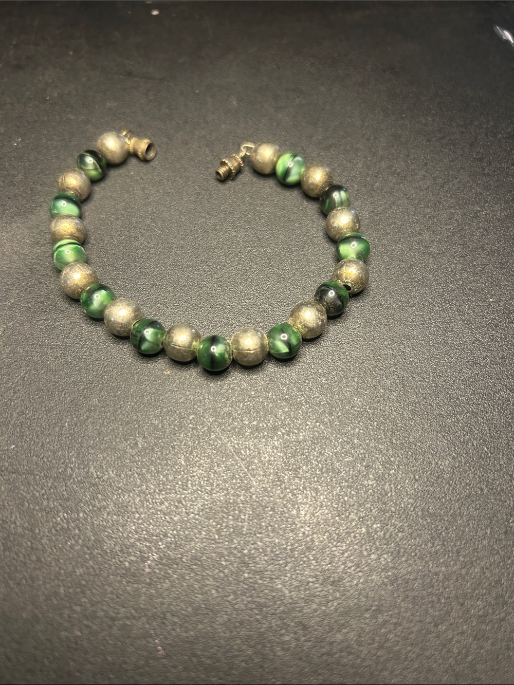 Green Beaded Bracelet
